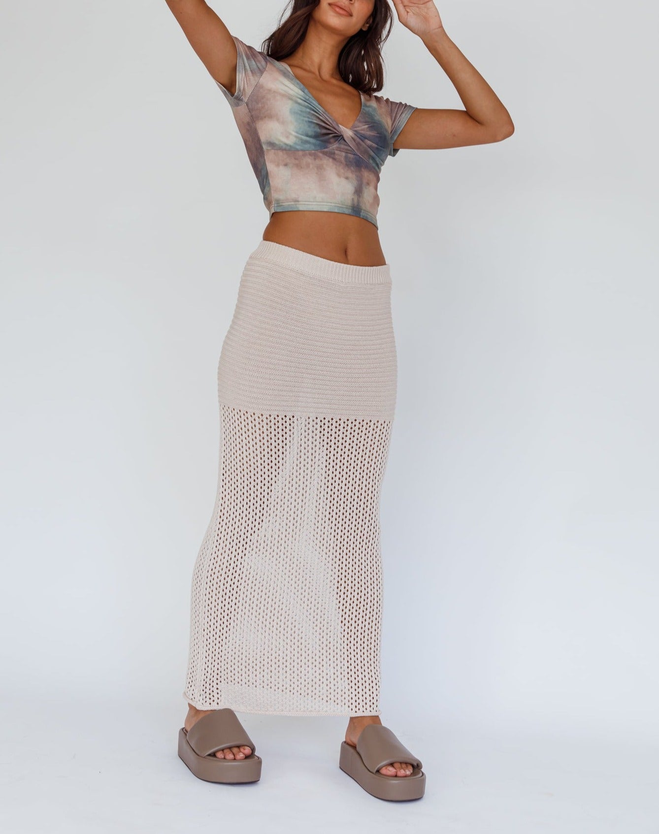 Eco-Chic Reverse Bust Crop Top Earth