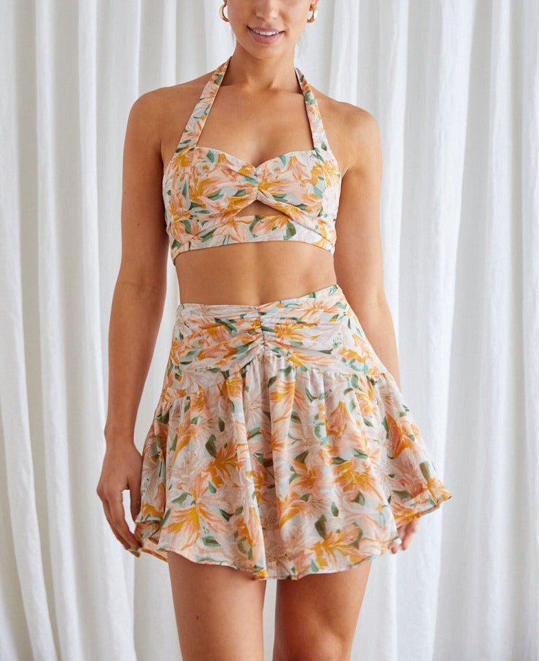 Tropical Temptation Crop Top Orange